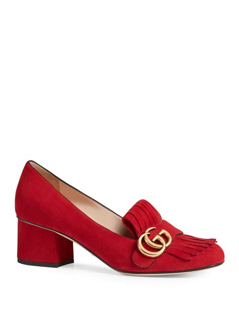 gucci red suede sneakers|saks fifth avenue gucci sneakers.